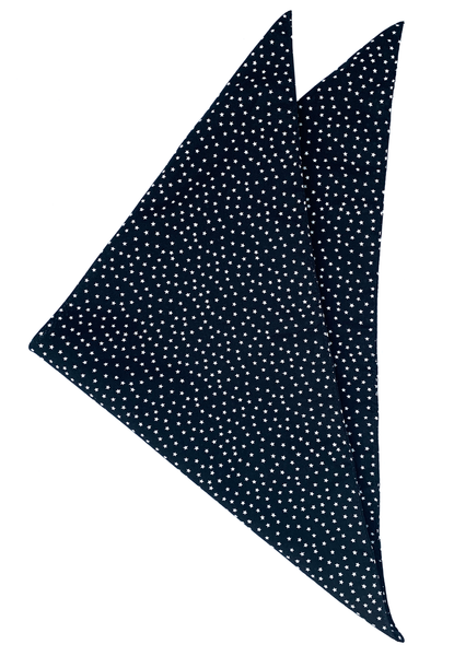 Stars Black Cotton Bandana - Noire Gardens