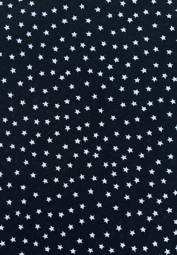 Stars Black Cotton Bandana - Noire Gardens