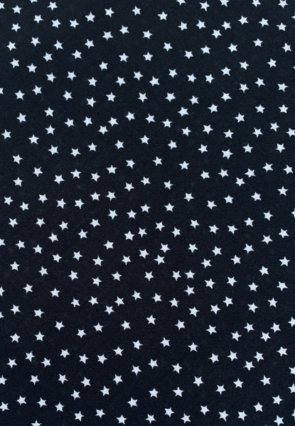 Stars Black Cotton Bandana - Noire Gardens